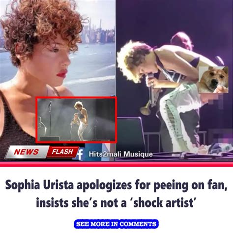 Sophia Urista apologizes for peeing on fan